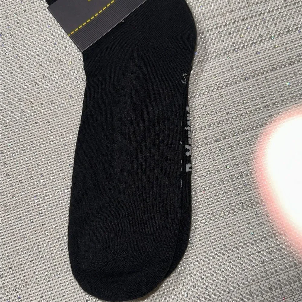 Dr.Martens Black Ankle Bow Organic Cotton Blend Socks